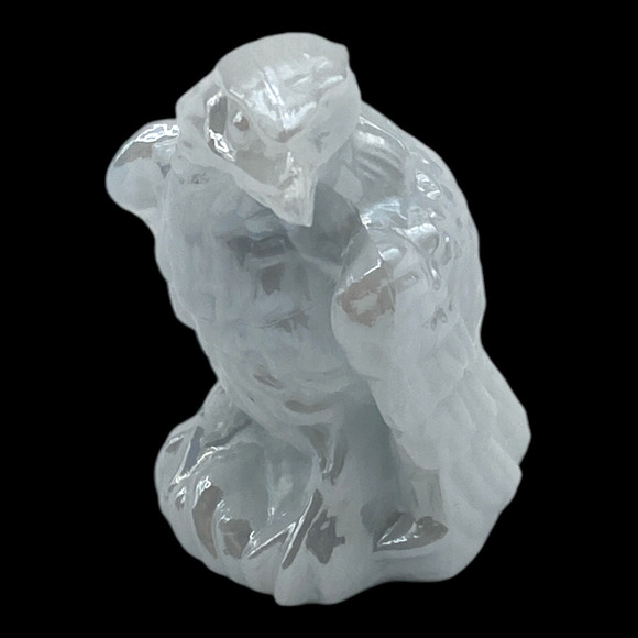 Bernie the Eagle Figurine Boyds Glass 1992 Columbus White Carnival - Picture 3 of 13